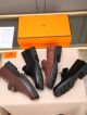 Hermes Black Calfskin Leather Man Shoes 061004 (8)_th.jpg
